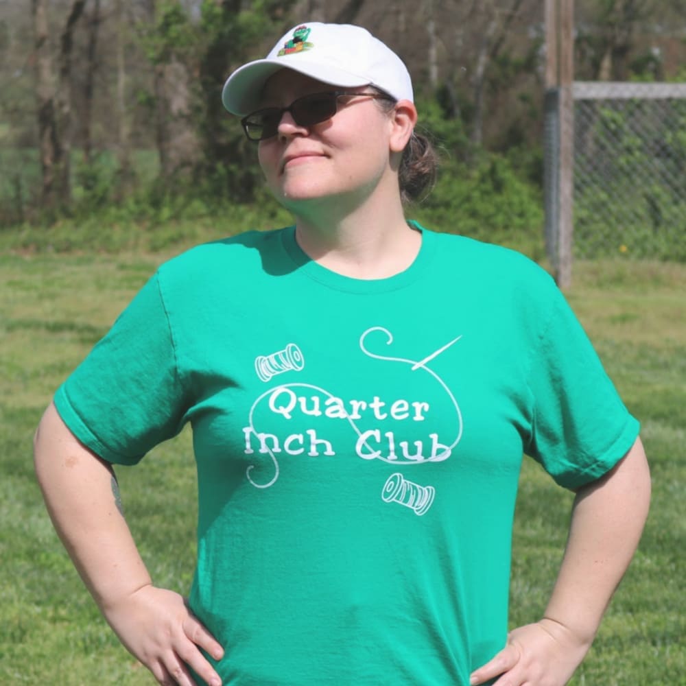 Quarter Inch Club Quilting T-Shirt Unisex - Image 2