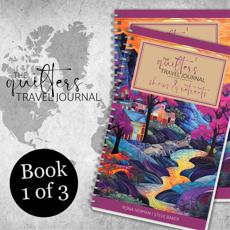 Quilters Travel Journal Shows and Retreats cover