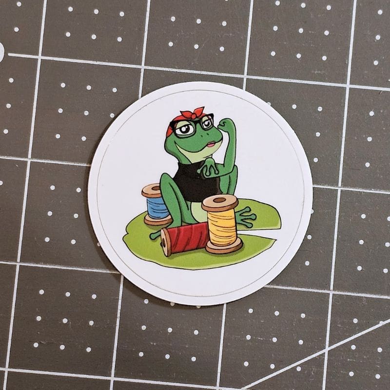 Rona the Ribbiter logo sticker